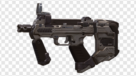 submachine gun, tactical firearm, military weapon, modern firearm, CQB Halo PNG