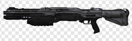 futuristic firearm, sci-fi weapon, tactical gun, black assault rifle, CQB Halo PNG