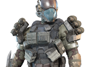 futuristic soldier, armored suit, sci-fi character, tactical gear, CQB Halo PNG