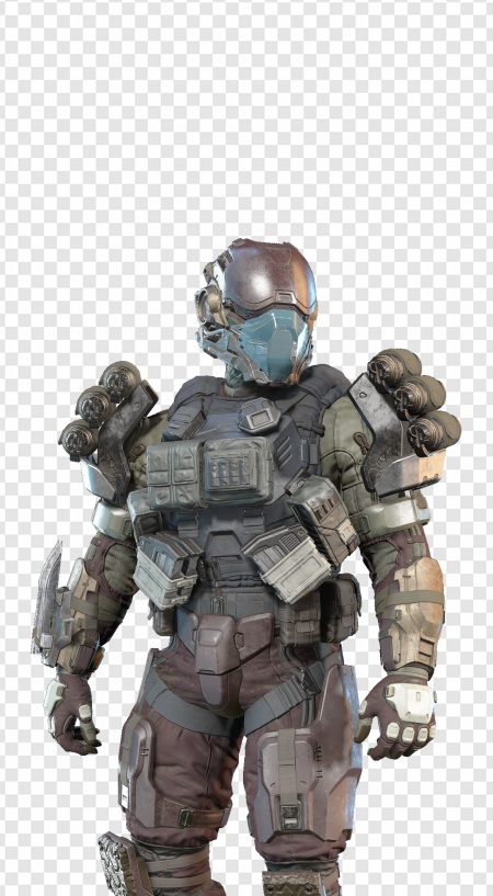 futuristic soldier, armored suit, sci-fi character, tactical gear, CQB Halo PNG