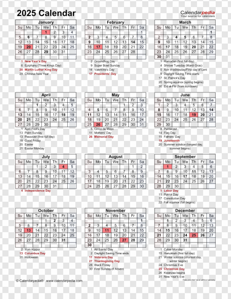 2025 yearly planner, 2025 monthly schedule, 2025 printable calendar, Calendar 2025 PNG