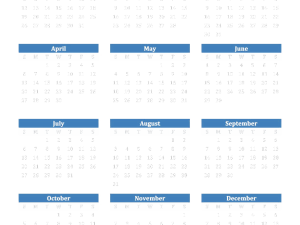 2025 Yearly Calendar Overview, Annual Planner, Monthly Schedule, Time Management Tool, Calendar Layout, Calendar 2025 PNG