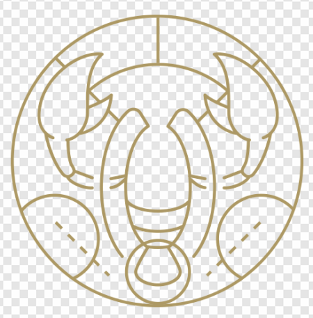 scorpion symbol, zodiac sign, astrology icon, celestial illustration, Cancer Season PNG