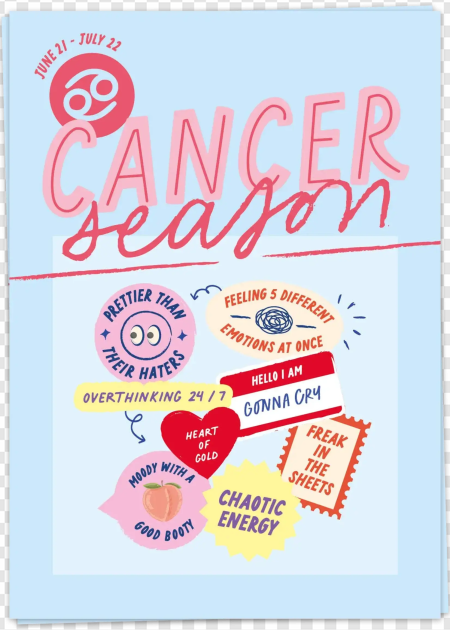 cancer season, zodiac signs, astrology themes, emotional energy, Cancer Season PNG