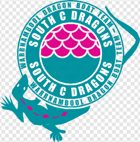 South C Dragons, sports team logo, dragon emblem, community sports club, Cancer Season PNG