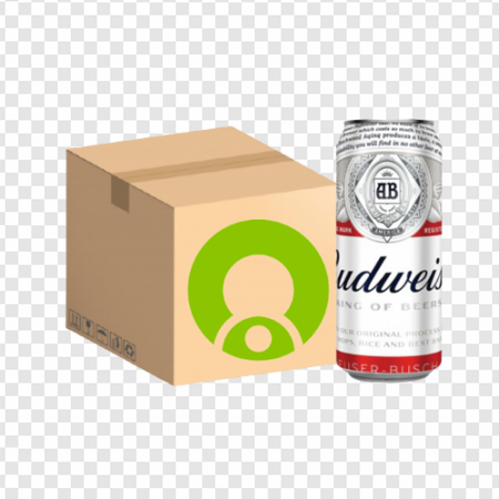 beer delivery, Budweiser packaging, beverage shipping, canned beer, Cerveza Budweiser 269 Ml 24 Unidades PNG