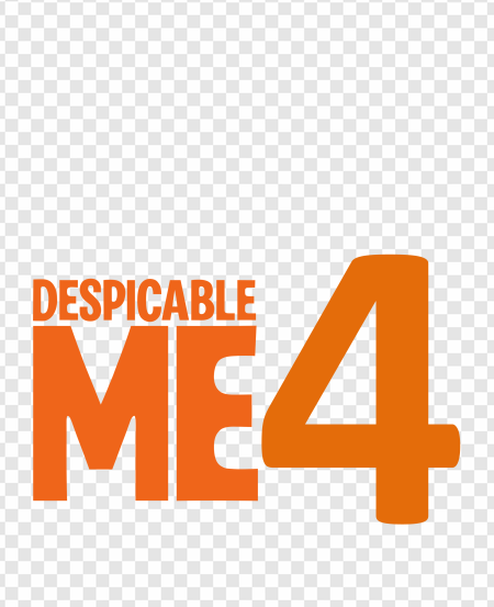 despicable me 4 logo png, animated film, family movie png, illumination entertainment