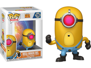 Minion figurine, collectible toy, Pop! Vinyl, animated character, Despicable Me 4 PNG