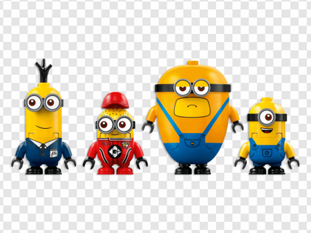 minions figures, animated characters, collectible toys, family-friendly entertainment, Despicable Me 4 PNG