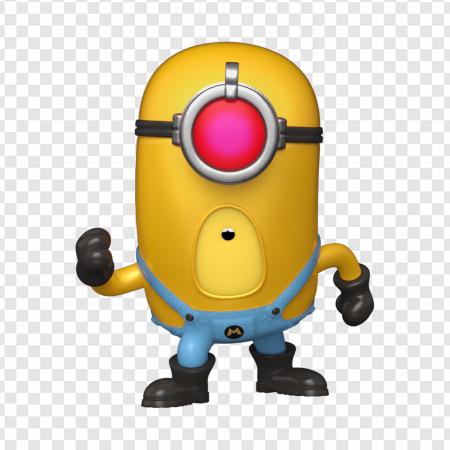 minion character, animated yellow figure, quirky cartoon design, playful mascot, Despicable Me 4 PNG