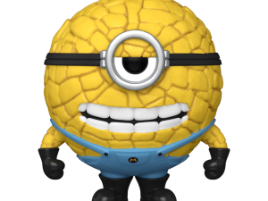 minion character, animated figure, yellow toy, playful design, Despicable Me 4 PNG