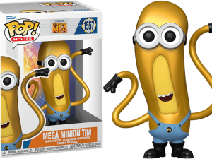 Mega Minion Tim, Funko Pop figure, collectible toy, animated character, Despicable Me 4 PNG