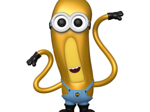 cartoon character, animated figure, playful design, yellow character, Despicable Me 4 PNG