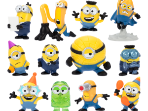 minion figurines, collectible toys, animated characters, Despicable Me merchandise, Despicable Me 4 PNG