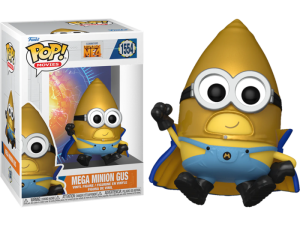 Minion figure, collectible toy, animated character, funko pop, Despicable Me 4 PNG