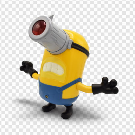 minion toy, animated character, playful figure, cartoon collectible, Despicable Me 4 PNG