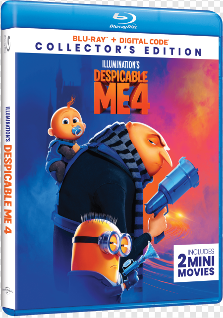 Despicable Me 4, animated movie, collector's edition, family film, Illumination Entertainment, Despicable Me 4 PNG