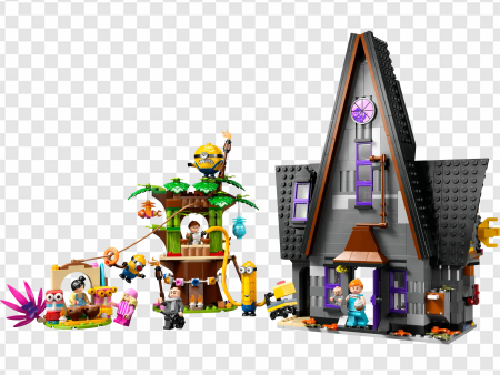 Lego building set, animated characters, creative play, children's toys, Despicable Me 4 PNG