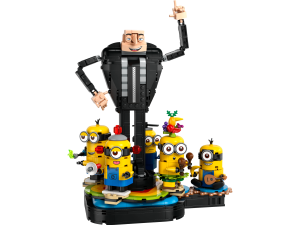 Minion toys, animated characters, collectible figures, fun playset, Despicable Me 4 PNG