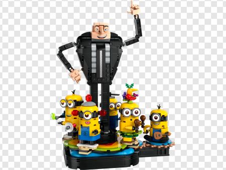 Minion toys, animated characters, collectible figures, fun playset, Despicable Me 4 PNG