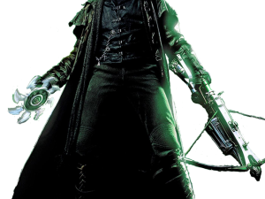 steampunk character, sci-fi hero, mechanical arm, dark fantasy, Dracula Van Helsing Game PNG