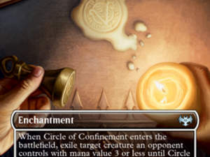 magic card, Circle of Confinement, card game, enchantment effect, Dracula Van Helsing Game PNG