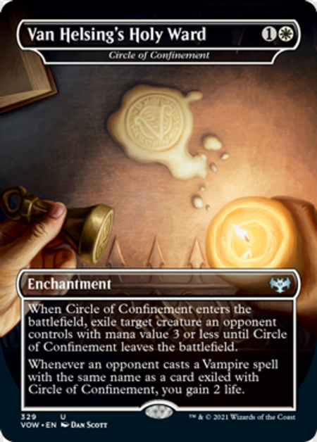 magic card, Circle of Confinement, card game, enchantment effect, Dracula Van Helsing Game PNG