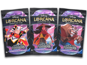 Disney Lorcana, trading card game, collectible cards, Floodborn expansion, Dracula Van Helsing Game PNG