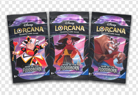 Disney Lorcana, trading card game, collectible cards, Floodborn expansion, Dracula Van Helsing Game PNG