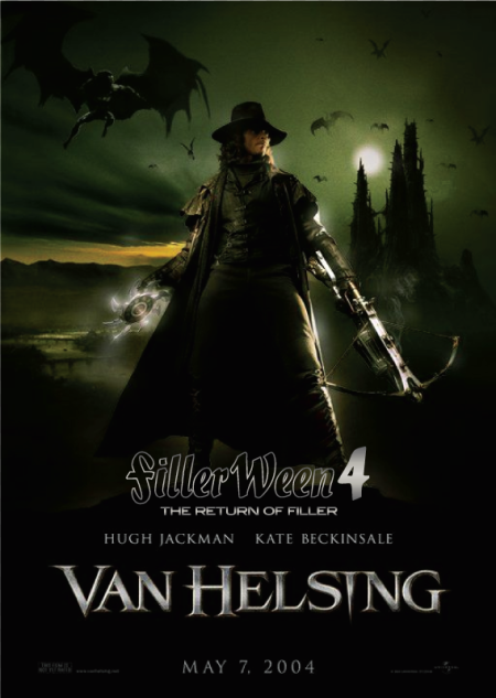 Van Helsing movie poster, Hugh Jackman vampire hunter, gothic horror film, supernatural adventure, Dracula Van Helsing Game PNG