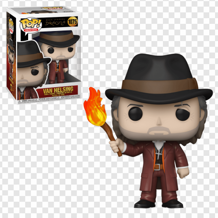 Funko Pop figure, collectible toy, character figurine, horror movie memorabilia, Dracula Van Helsing Game PNG