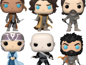 Funko Pop figures, collectible toys, fantasy characters, vinyl figurines, Dune Part Two PNG