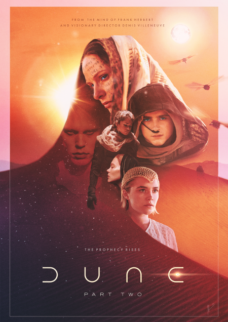 sci-fi movie poster, space adventure film, futuristic characters, epic storytelling, Dune Part Two PNG