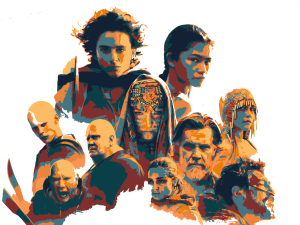 characters, digital art, fantasy, cinematic, Dune Part Two PNG