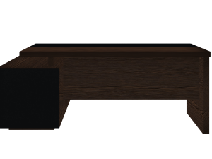 wooden table, modern design, minimalist furniture, dark finish, Executive Board Table PNG