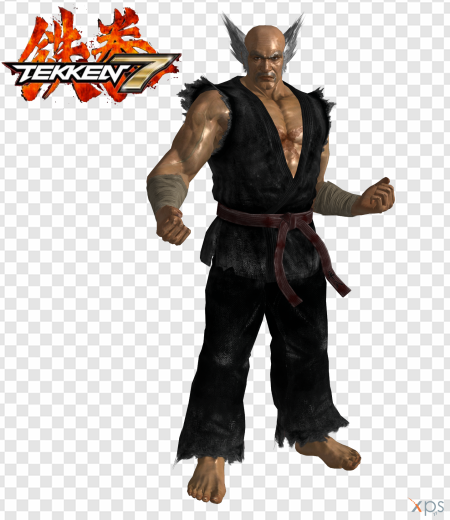 Tekken 7 character, martial arts fighter, video game graphics, fighting game icon, Gimp Outfit PNG