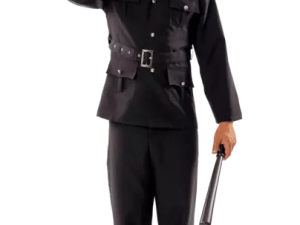 police officer, law enforcement uniform, saluting gesture, security personnel, Gimp Outfit PNG