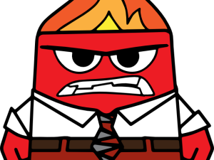 cartoon character, animated emotion, anger representation, colorful design, Anger – Inside Out PNG