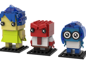 LEGO figures, animated characters, colorful block toys, creative play, Anger – Inside Out PNG