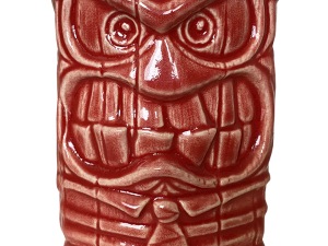 tiki mug, ceramic drinkware, vintage barware, tropical decor, Anger – Inside Out PNG