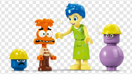 Lego figures, animated characters, emotion representation, creative play, Anxiety – Inside Out PNG