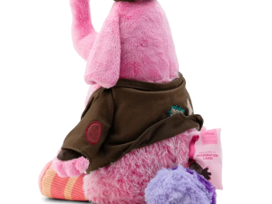 plush toy, pink elephant, character doll, soft stuffed animal, Bing Bong – Inside Out PNG