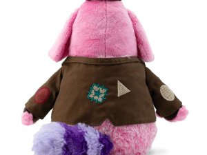 plush toy, pink dog, cute animal figure, children's stuffed animal, Bing Bong – Inside Out PNG