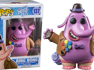 Bing Bong figure, Inside Out collectible, animated character toy, Disney Pixar merchandise, Bing Bong – Inside Out PNG