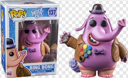 Bing Bong figure, Inside Out collectible, animated character toy, Disney Pixar merchandise, Bing Bong – Inside Out PNG