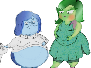 sadness character, disgust character, animated emotions, colorful illustration, Disgust – Inside Out PNG