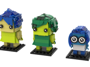 LEGO characters, block figures, emotions representation, colorful toys, Disgust – Inside Out PNG