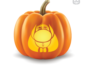 pumpkin carving, Halloween decoration, cartoon character, festive design, Embarrassment – Inside Out PNG