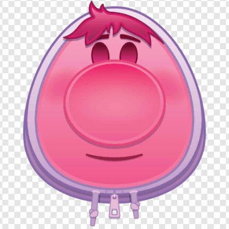 cartoon character, cute design, pink avatar, animated face, Embarrassment – Inside Out PNG