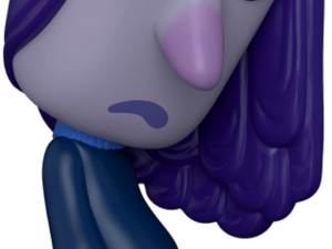 animated character, purple hair, expressive design, whimsical figure, Ennui – Inside Out PNG